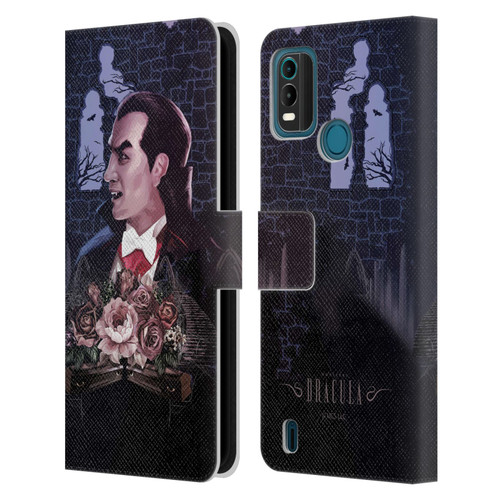 Universal Monsters Dracula Key Art Leather Book Wallet Case Cover For Nokia G11 Plus