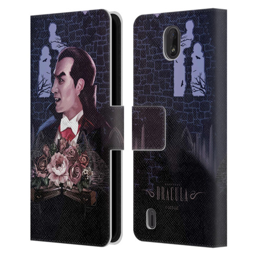 Universal Monsters Dracula Key Art Leather Book Wallet Case Cover For Nokia C01 Plus/C1 2nd Edition