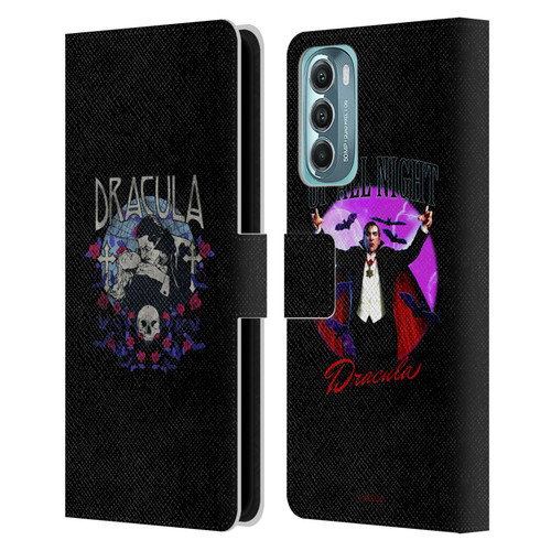 Universal Monsters Dracula Bite Leather Book Wallet Case Cover For Motorola Moto G Stylus 5G (2022)