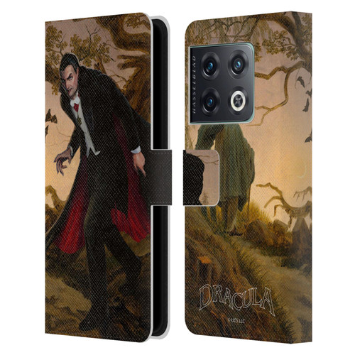 Universal Monsters Dracula Portrait Leather Book Wallet Case Cover For OnePlus 10 Pro