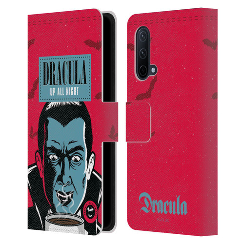 Universal Monsters Dracula Up All Night Leather Book Wallet Case Cover For OnePlus Nord CE 5G