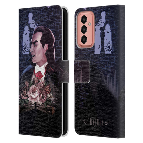 Universal Monsters Dracula Key Art Leather Book Wallet Case Cover For Samsung Galaxy M13 (2022)