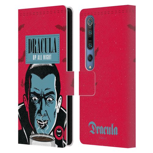 Universal Monsters Dracula Up All Night Leather Book Wallet Case Cover For Xiaomi Mi 10 5G / Mi 10 Pro 5G