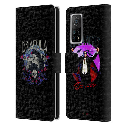 Universal Monsters Dracula Bite Leather Book Wallet Case Cover For Xiaomi Mi 10T 5G