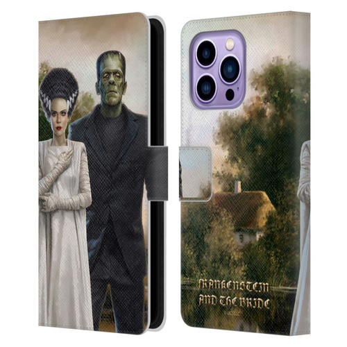 Universal Monsters Frankenstein Photo Leather Book Wallet Case Cover For Apple iPhone 14 Pro Max