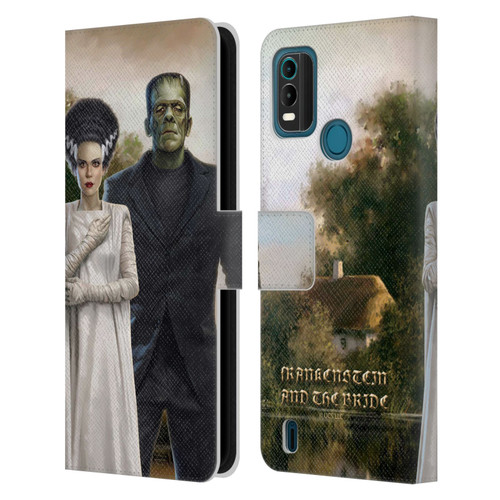 Universal Monsters Frankenstein Photo Leather Book Wallet Case Cover For Nokia G11 Plus