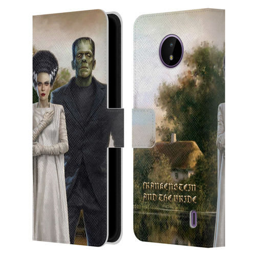 Universal Monsters Frankenstein Photo Leather Book Wallet Case Cover For Nokia C10 / C20