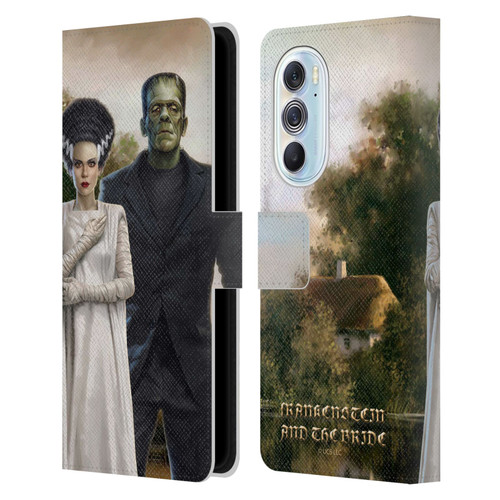 Universal Monsters Frankenstein Photo Leather Book Wallet Case Cover For Motorola Edge X30