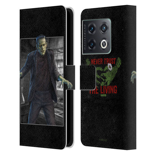 Universal Monsters Frankenstein Frame Leather Book Wallet Case Cover For OnePlus 10 Pro