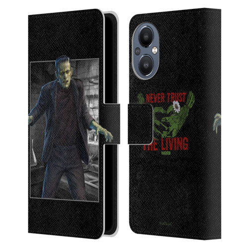 Universal Monsters Frankenstein Frame Leather Book Wallet Case Cover For OnePlus Nord N20 5G