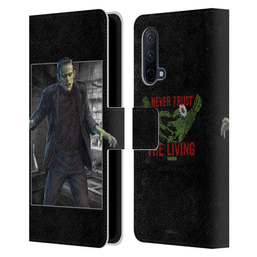 Universal Monsters Frankenstein Frame Leather Book Wallet Case Cover For OnePlus Nord CE 5G