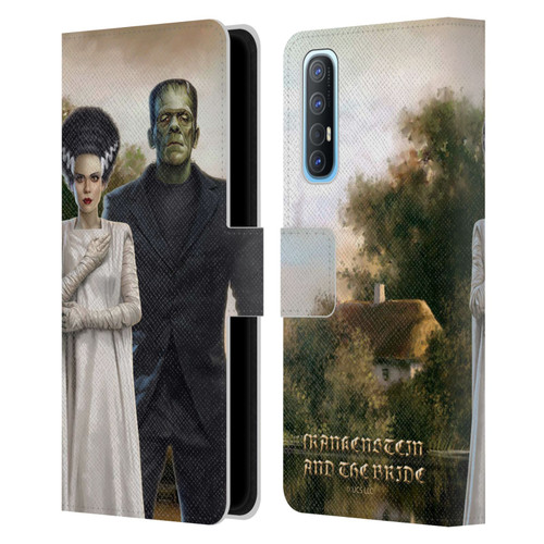 Universal Monsters Frankenstein Photo Leather Book Wallet Case Cover For OPPO Find X2 Neo 5G