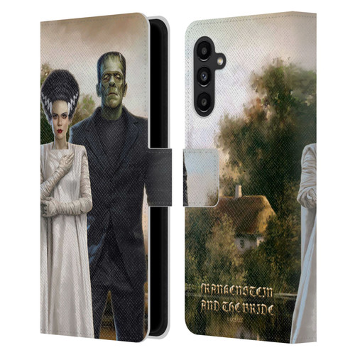 Universal Monsters Frankenstein Photo Leather Book Wallet Case Cover For Samsung Galaxy A13 5G (2021)