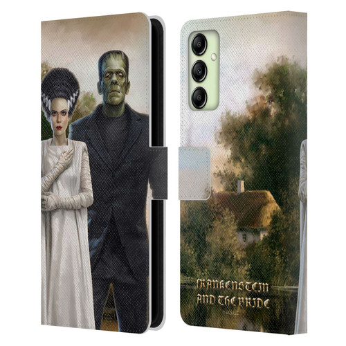 Universal Monsters Frankenstein Photo Leather Book Wallet Case Cover For Samsung Galaxy A14 5G