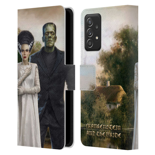 Universal Monsters Frankenstein Photo Leather Book Wallet Case Cover For Samsung Galaxy A52 / A52s / 5G (2021)