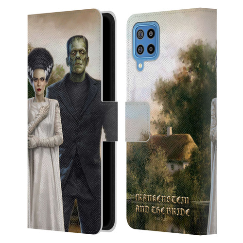 Universal Monsters Frankenstein Photo Leather Book Wallet Case Cover For Samsung Galaxy F22 (2021)