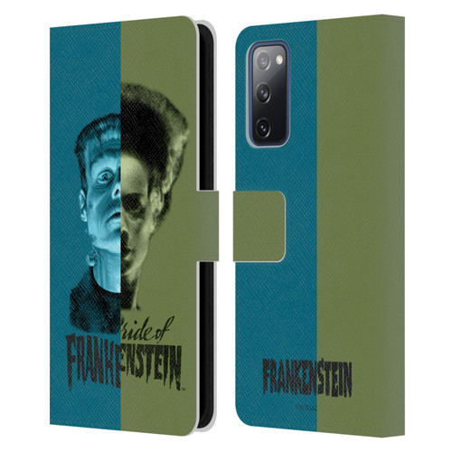 Universal Monsters Frankenstein Half Leather Book Wallet Case Cover For Samsung Galaxy S20 FE / 5G