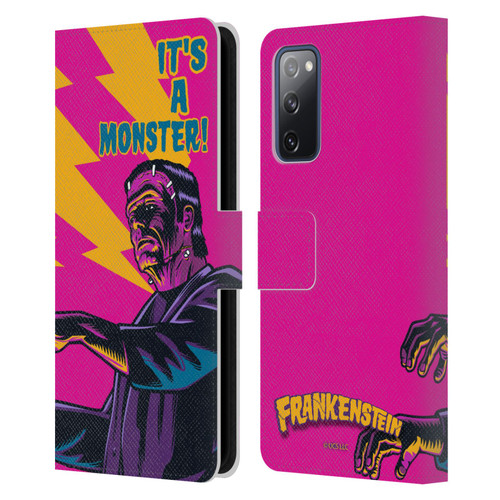 Universal Monsters Frankenstein It's A Monster Leather Book Wallet Case Cover For Samsung Galaxy S20 FE / 5G