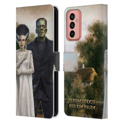 Universal Monsters Frankenstein Photo Leather Book Wallet Case Cover For Samsung Galaxy M13 (2022)