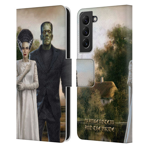 Universal Monsters Frankenstein Photo Leather Book Wallet Case Cover For Samsung Galaxy S22+ 5G