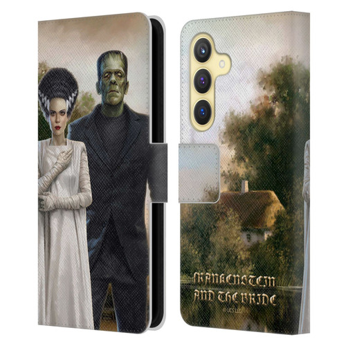 Universal Monsters Frankenstein Photo Leather Book Wallet Case Cover For Samsung Galaxy S24 5G