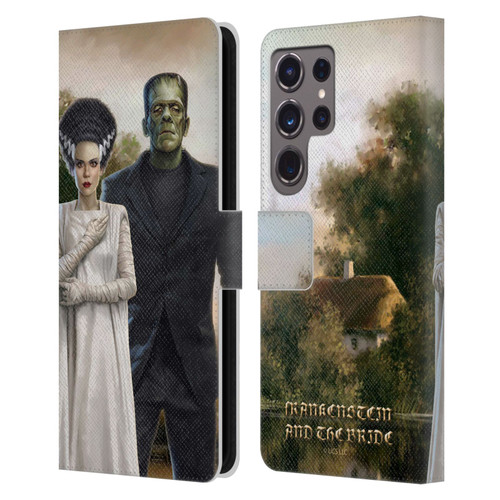 Universal Monsters Frankenstein Photo Leather Book Wallet Case Cover For Samsung Galaxy S24 Ultra 5G