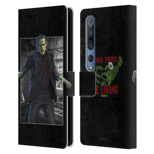 Universal Monsters Frankenstein Frame Leather Book Wallet Case Cover For Xiaomi Mi 10 5G / Mi 10 Pro 5G