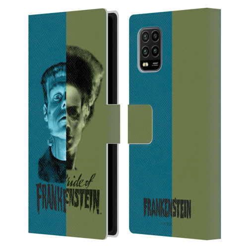 Universal Monsters Frankenstein Half Leather Book Wallet Case Cover For Xiaomi Mi 10 Lite 5G