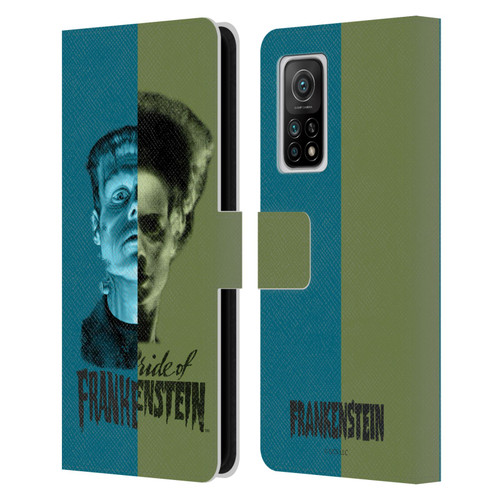 Universal Monsters Frankenstein Half Leather Book Wallet Case Cover For Xiaomi Mi 10T 5G