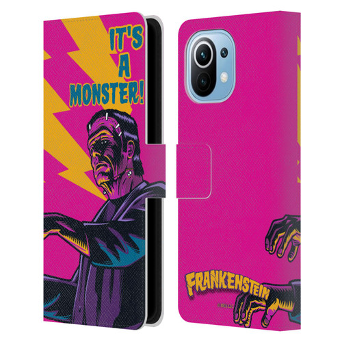 Universal Monsters Frankenstein It's A Monster Leather Book Wallet Case Cover For Xiaomi Mi 11