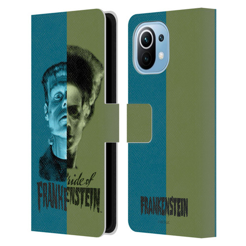 Universal Monsters Frankenstein Half Leather Book Wallet Case Cover For Xiaomi Mi 11
