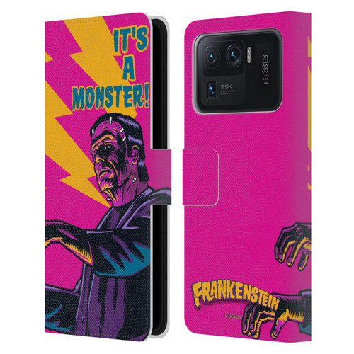 Universal Monsters Frankenstein It's A Monster Leather Book Wallet Case Cover For Xiaomi Mi 11 Ultra