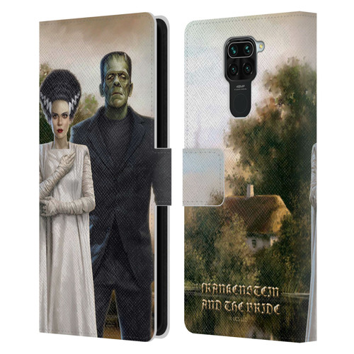 Universal Monsters Frankenstein Photo Leather Book Wallet Case Cover For Xiaomi Redmi Note 9 / Redmi 10X 4G