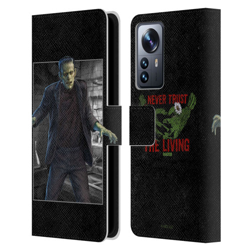 Universal Monsters Frankenstein Frame Leather Book Wallet Case Cover For Xiaomi 12 Pro