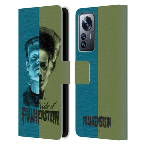 Universal Monsters Frankenstein Half Leather Book Wallet Case Cover For Xiaomi 12 Pro