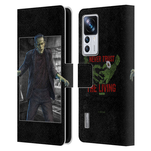 Universal Monsters Frankenstein Frame Leather Book Wallet Case Cover For Xiaomi 12T Pro