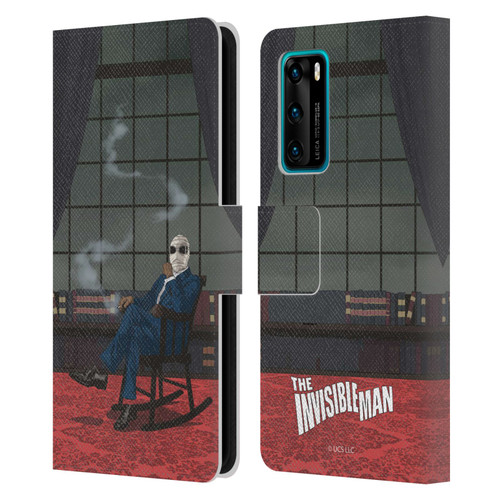 Universal Monsters The Invisible Man Key Art Leather Book Wallet Case Cover For Huawei P40 5G