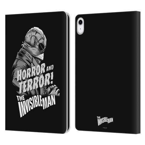 Universal Monsters The Invisible Man Horror And Terror Leather Book Wallet Case Cover For Apple iPad 10.9 (2022)