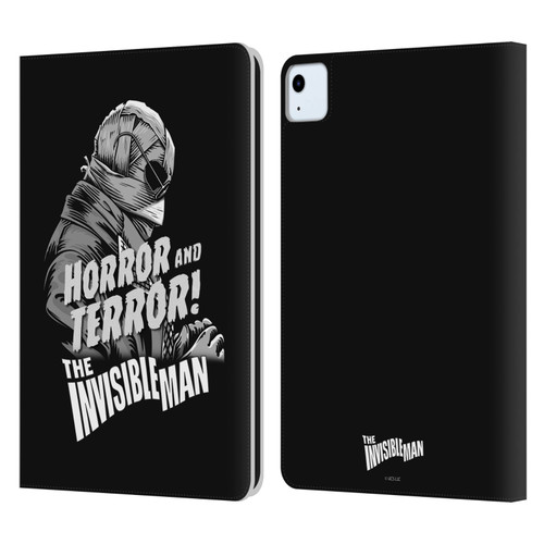 Universal Monsters The Invisible Man Horror And Terror Leather Book Wallet Case Cover For Apple iPad Air 2020 / 2022
