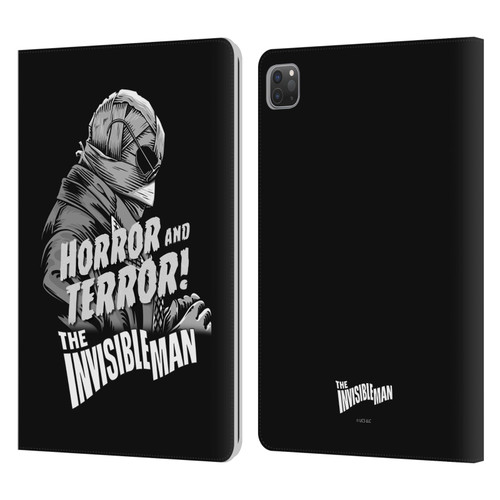 Universal Monsters The Invisible Man Horror And Terror Leather Book Wallet Case Cover For Apple iPad Pro 11 2020 / 2021 / 2022