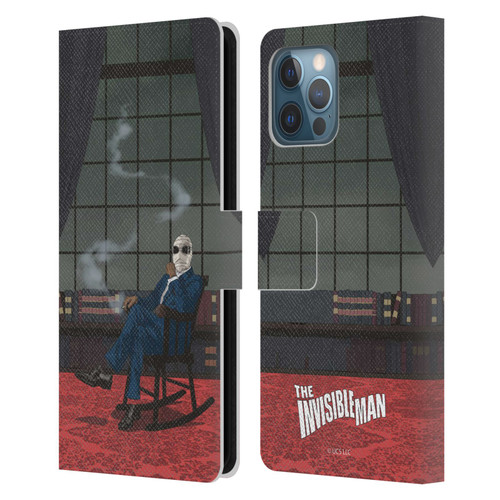 Universal Monsters The Invisible Man Key Art Leather Book Wallet Case Cover For Apple iPhone 12 Pro Max