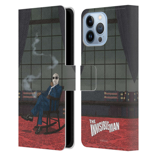 Universal Monsters The Invisible Man Key Art Leather Book Wallet Case Cover For Apple iPhone 13 Pro Max