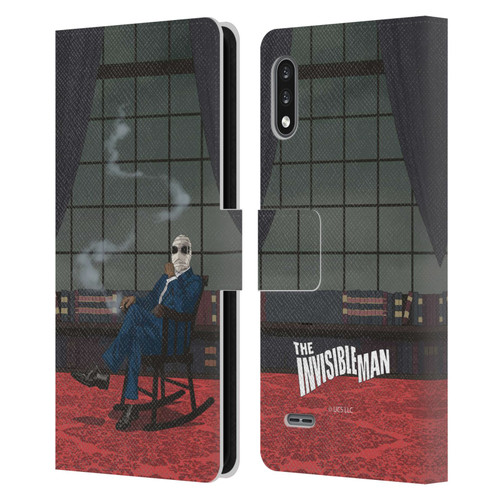 Universal Monsters The Invisible Man Key Art Leather Book Wallet Case Cover For LG K22