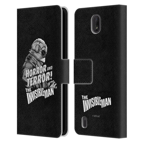 Universal Monsters The Invisible Man Horror And Terror Leather Book Wallet Case Cover For Nokia C01 Plus/C1 2nd Edition