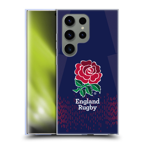 England Rugby Union 2023/24 Crest Kit Away Soft Gel Case for Samsung Galaxy S24 Ultra 5G