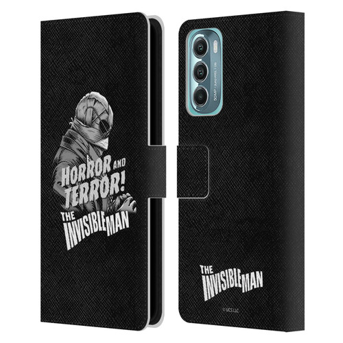 Universal Monsters The Invisible Man Horror And Terror Leather Book Wallet Case Cover For Motorola Moto G Stylus 5G (2022)