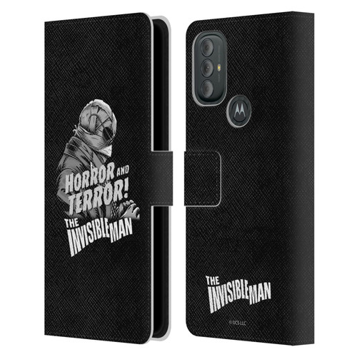 Universal Monsters The Invisible Man Horror And Terror Leather Book Wallet Case Cover For Motorola Moto G10 / Moto G20 / Moto G30