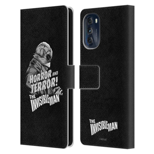 Universal Monsters The Invisible Man Horror And Terror Leather Book Wallet Case Cover For Motorola Moto G (2022)