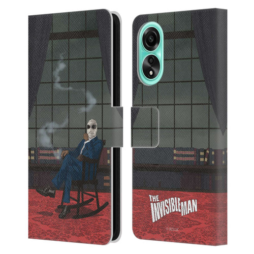 Universal Monsters The Invisible Man Key Art Leather Book Wallet Case Cover For OPPO A78 5G