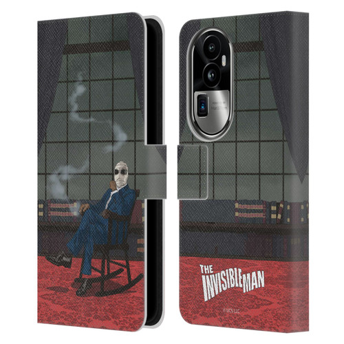 Universal Monsters The Invisible Man Key Art Leather Book Wallet Case Cover For OPPO Reno10 Pro+